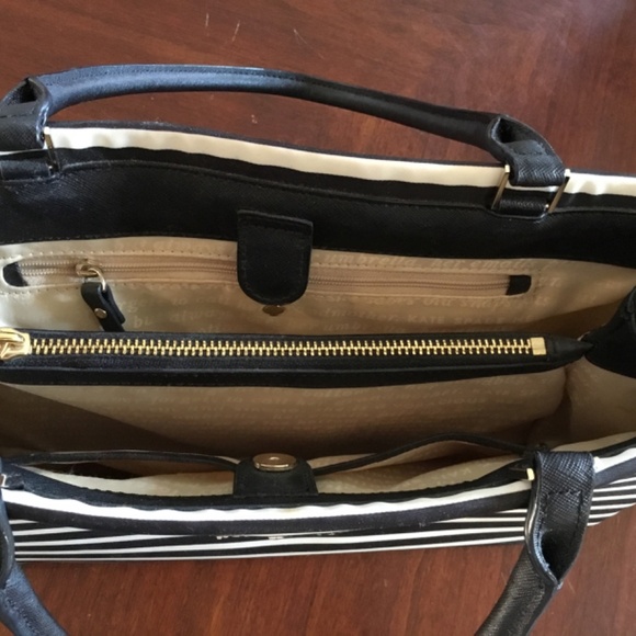 Kate Spade New York black and white tote - Picture 3 of 7